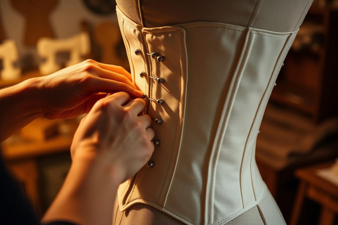 The Shelf — macro detail of architectural corsetry